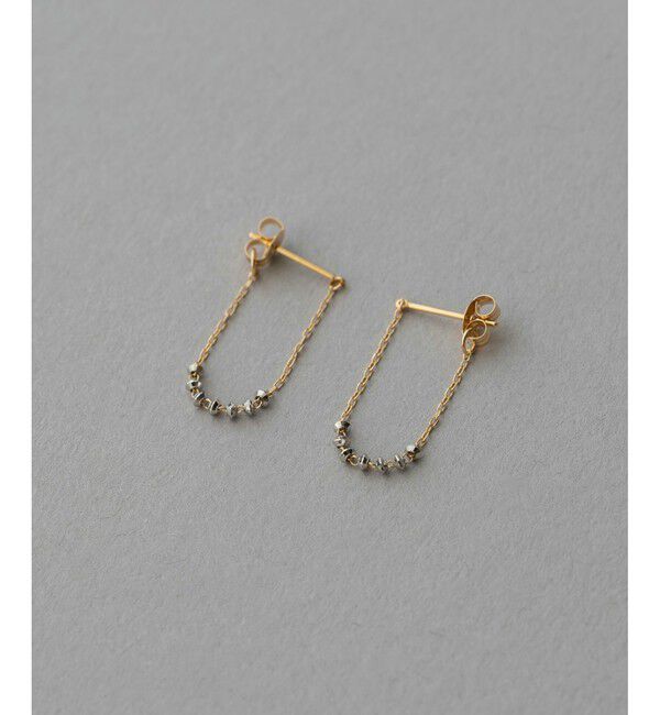 ete「K18YG e_Grain バイカラー ピアス」|ピアス|