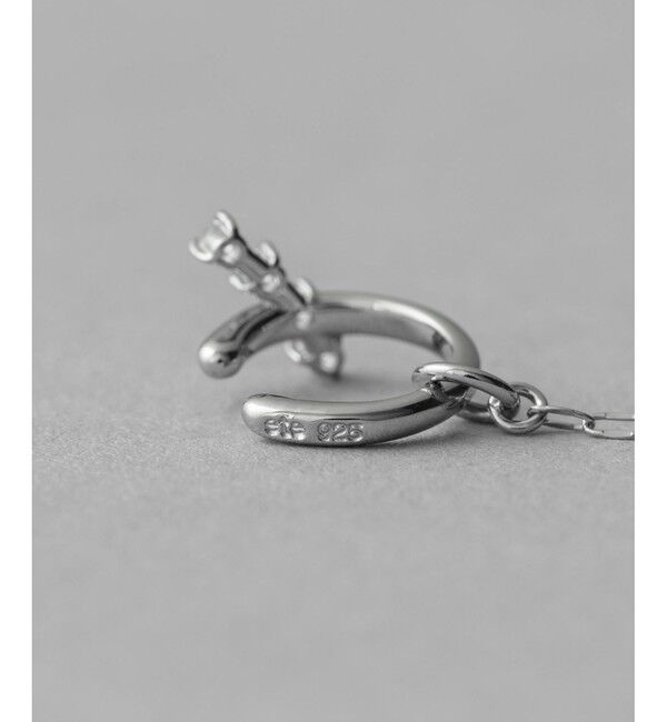 ete「チェーン ビジュー イヤリング」|イヤリング|