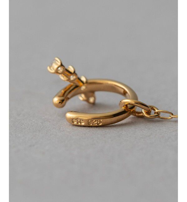 ete「チェーン ビジュー イヤリング」|イヤリング|