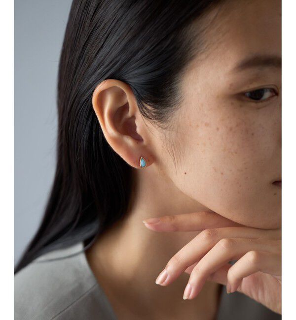 Jouete「[ピンズ] K10YG ピアス ラリマー」|ピアス|