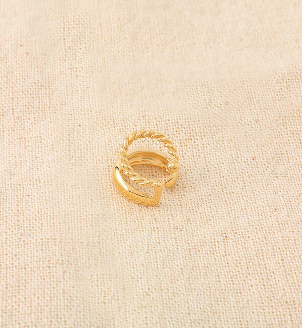warmth「Twist&Round EarCuff」|イヤーカフ|ゴールド