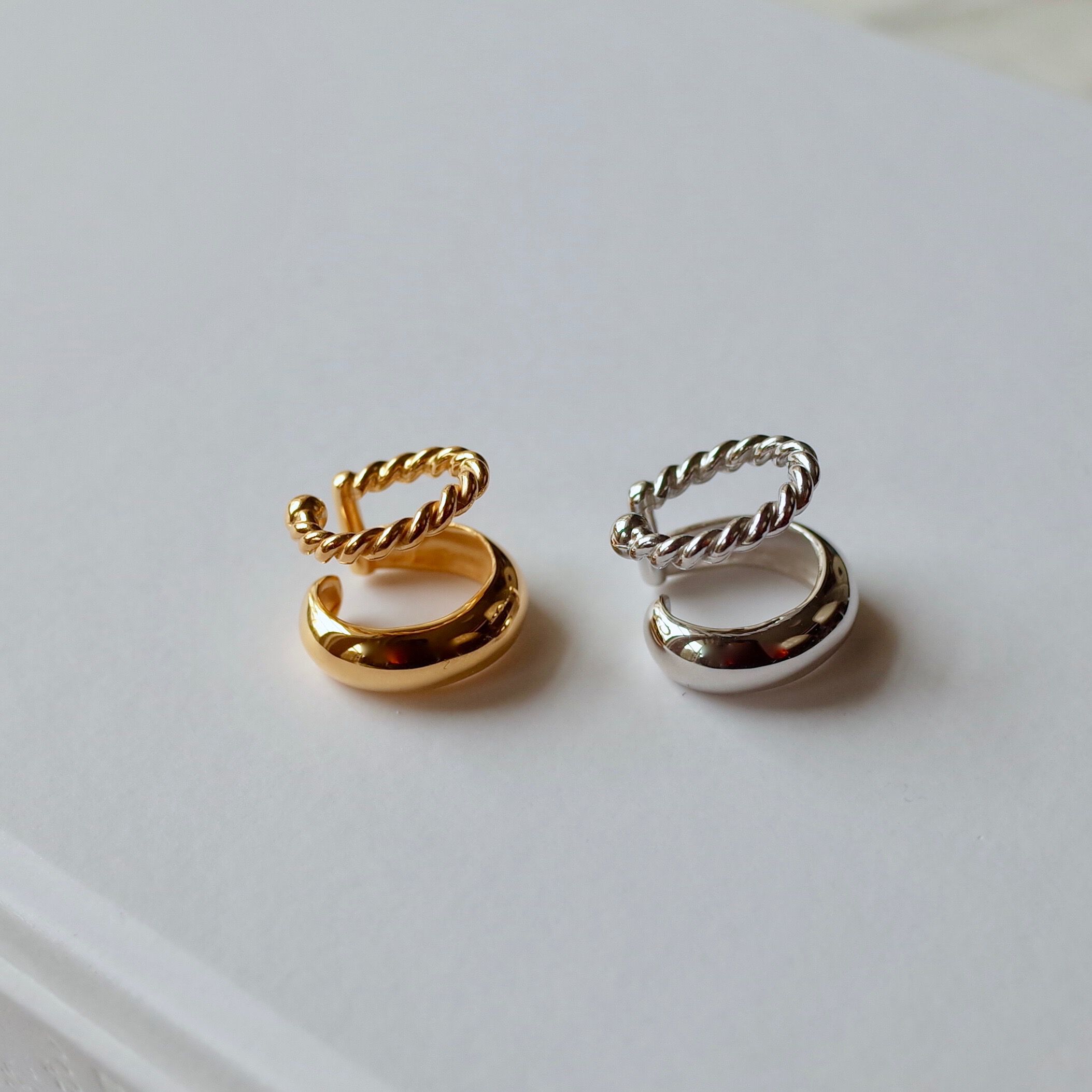 warmth「Twist&Round EarCuff」|イヤーカフ|ゴールド