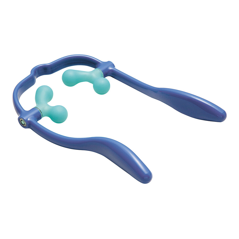 BACKYARD FAMILY「ツボ押しグッズ 肩 首 通販 ダブルイオン 満天社 マッサージ器 肩こり 解消グッズ 首こり 筋肉」|マッサージ・ボディスクラブ|ブルー1