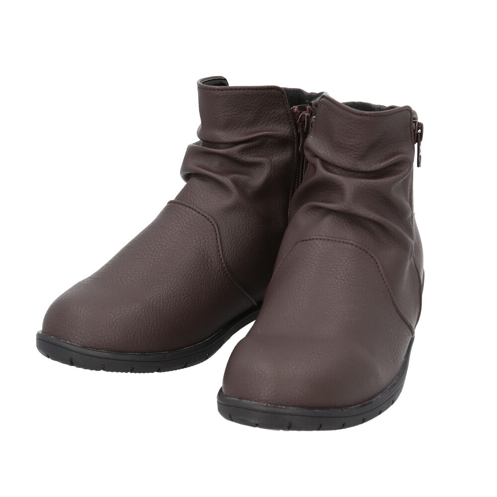 BACKYARD FAMILY「パンジー Pansy ブーツ 4634 通販 レディース 靴 4E ショートブーツ シューズ」|ショートブーツ|ブラウン1