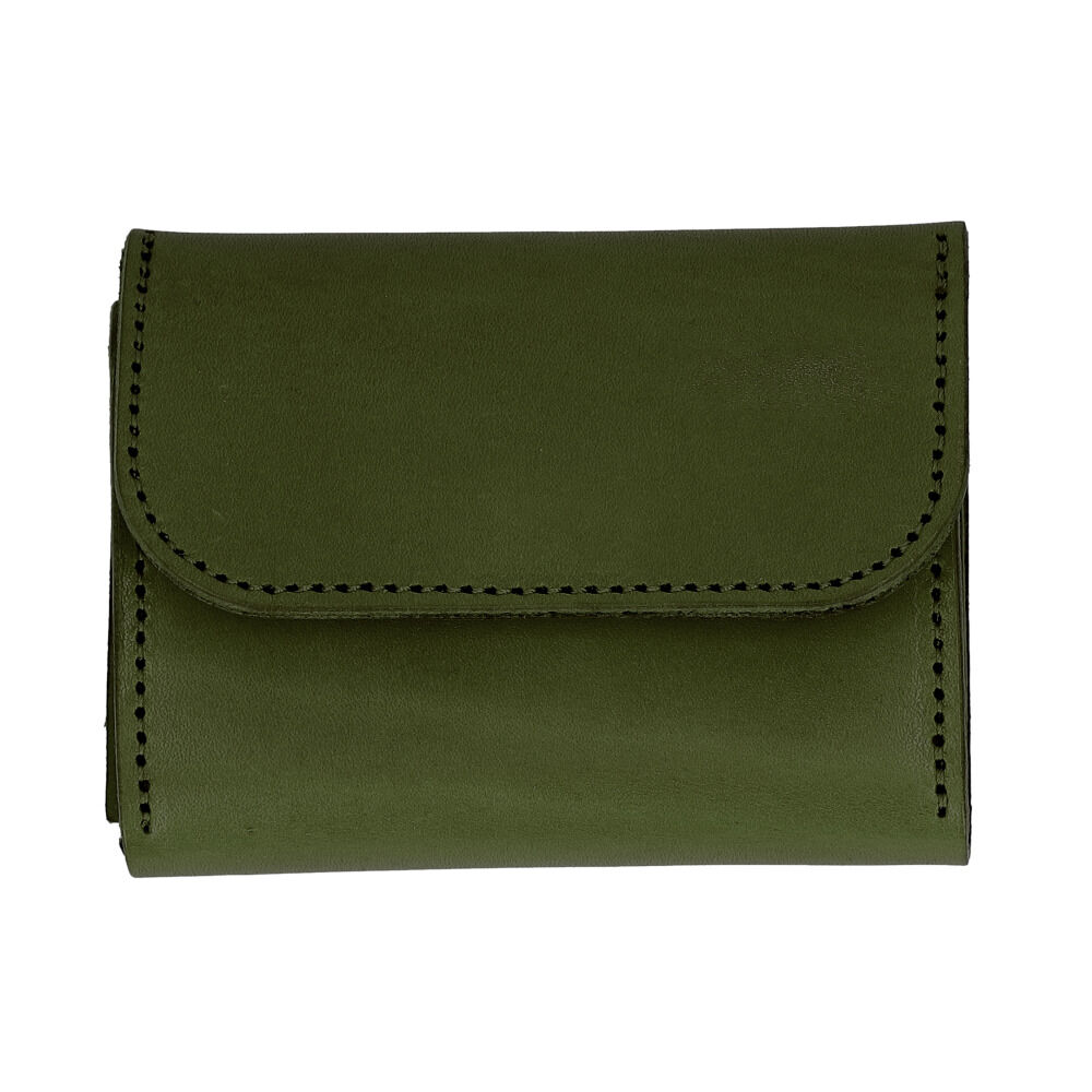 BACKYARD FAMILY「栃木レザー 財布 三つ折り 通販 栃木 レザー 三つ折り財布 ウォレット 革財布 皮サイフ」|財布|グリーン1