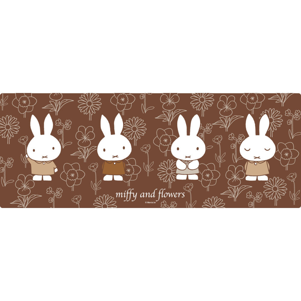 BACKYARD FAMILY「キッチンマット 拭ける 120 通販 45&times;120cm フロアマット ロングマット キッチン 台所」|その他|ブラウン2