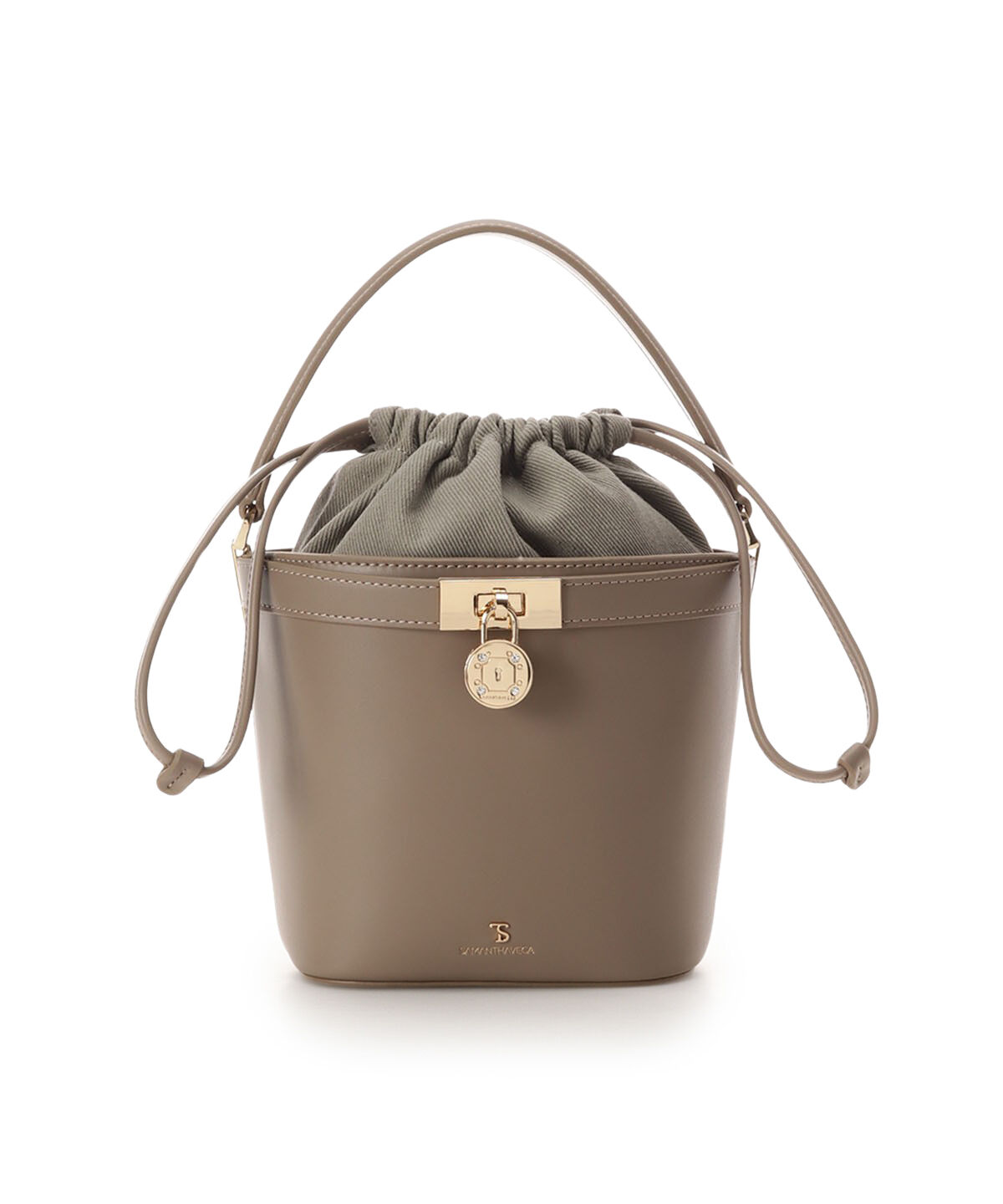 Samantha Vega「サークルロックバケツ型ショルダーバッグ」|ショルダー・メッセンジャー|ベージュ