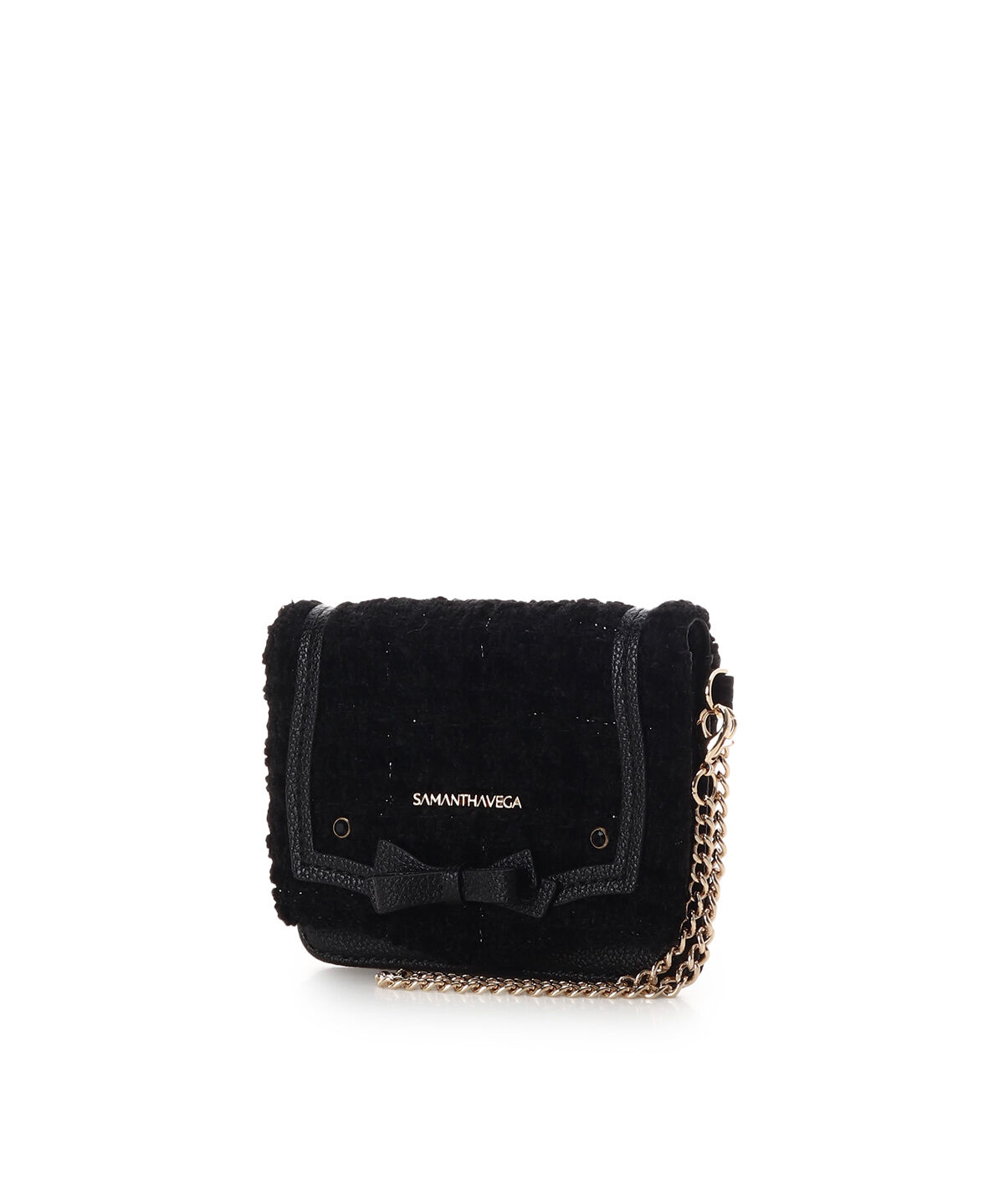 Samantha Vega「ソリッドリボンツイードパスケース」|定期入れ|