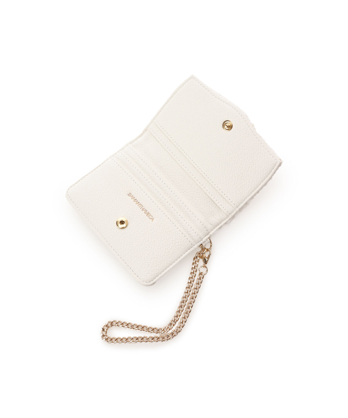 Samantha Vega「ソリッドリボンツイードパスケース」|定期入れ|