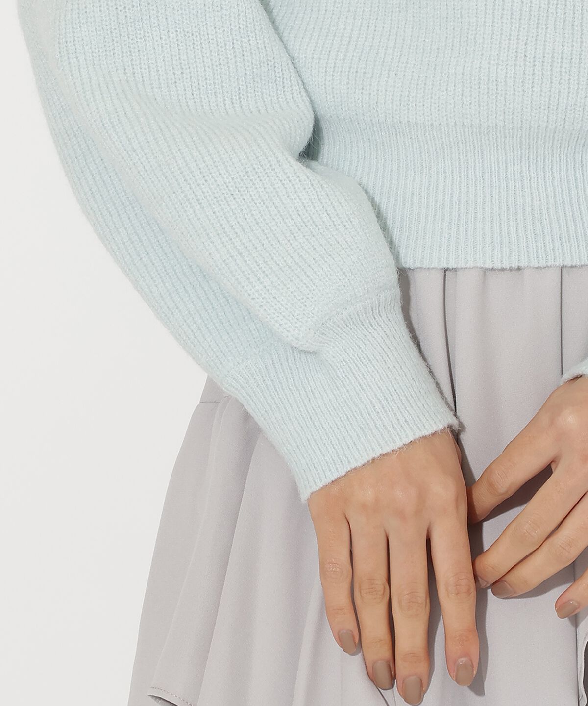 アンドクチュール「ショルダーボタンマルチウェイニットプルオーバー」|ニット・セーター|