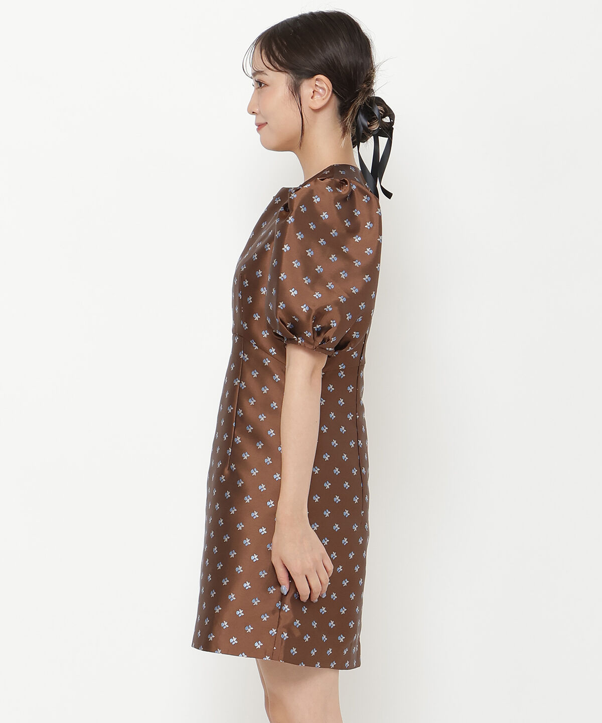 REDYAZEL「ジャガードフラワーミニワンピース」|ワンピース|