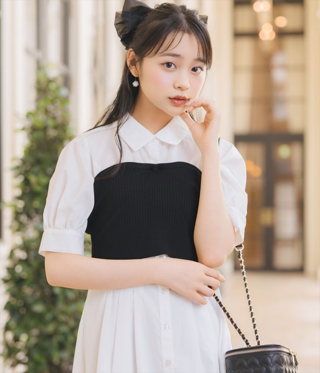 WILLSELECTION「ビスチェレイヤードタックシャツワンピース」|ワンピース|