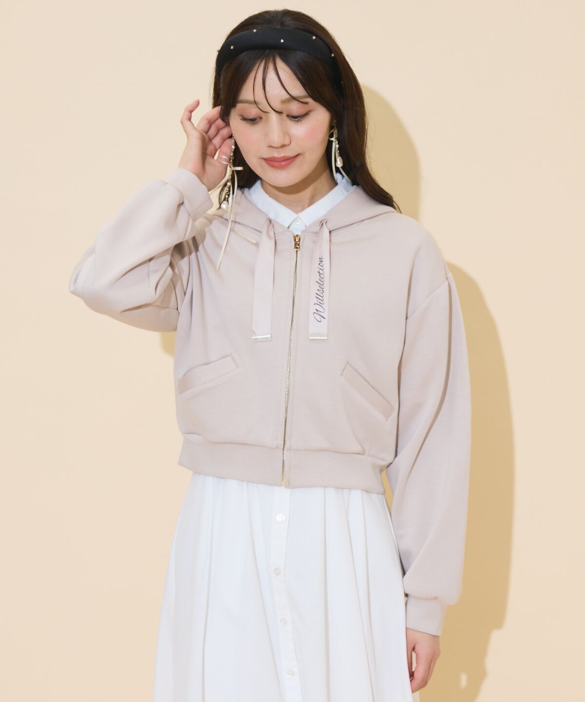 WILLSELECTION「ロゴテープパーカー」|パーカー|