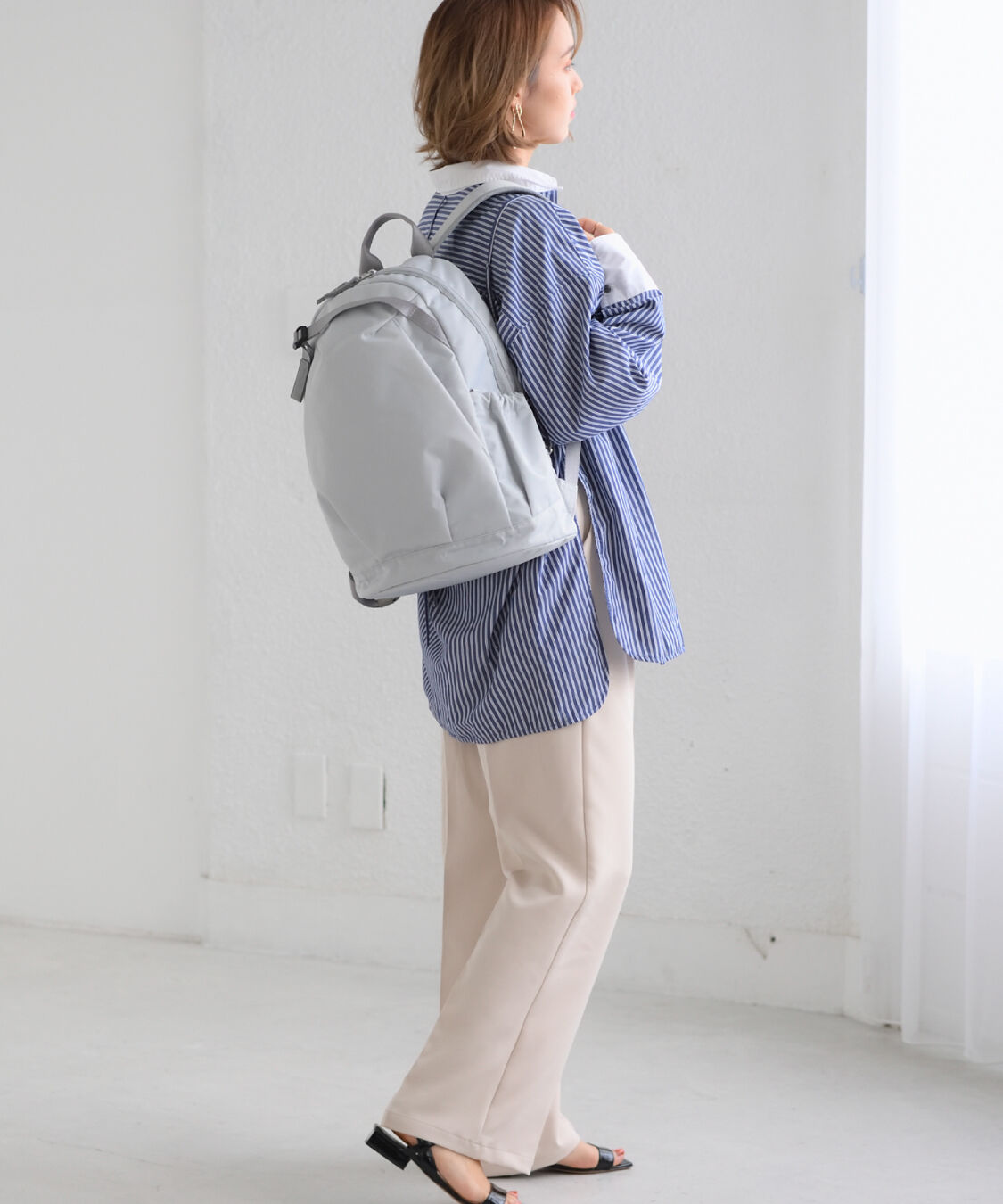 W&.Day/Night「W&.Day/Night アウリンコ ラウンドリュック A4サイズ 14.0インチPC収納 15174」|リュック|