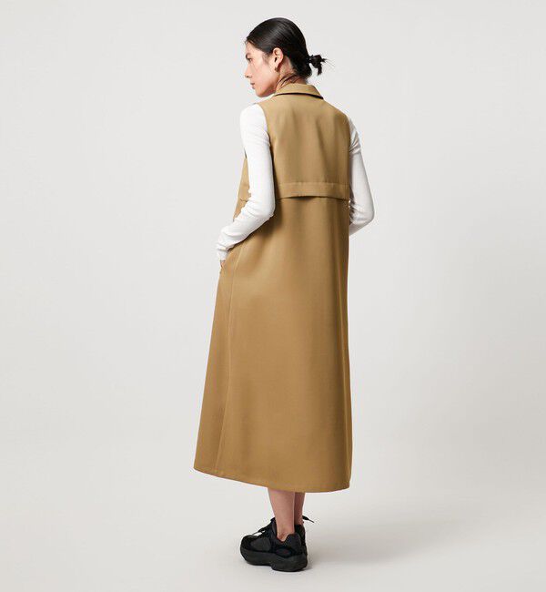 UNITED ARROWS「＜TO UNITED ARROWS＞シャツカラー ノースリーブ ワンピース」|ワンピース|