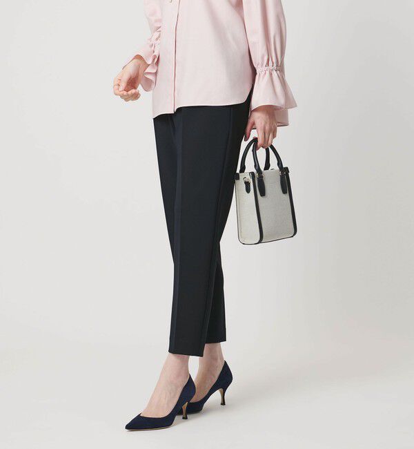 UNITED ARROWS「SPONGY タック テーパードパンツ」|スラックス|