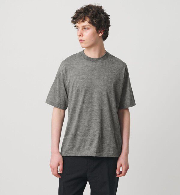 UNITED ARROWS「ウール マイクロボーダーTシャツ」|Tシャツ・カットソー|
