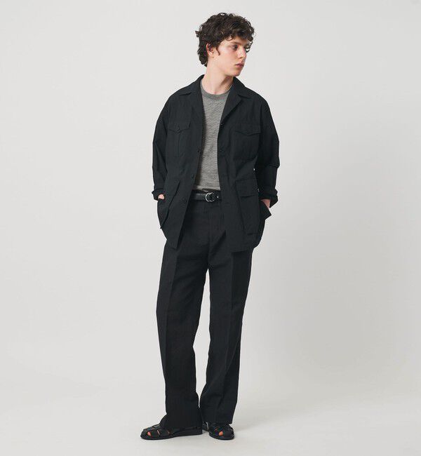 UNITED ARROWS「ウール マイクロボーダーTシャツ」|Tシャツ・カットソー|