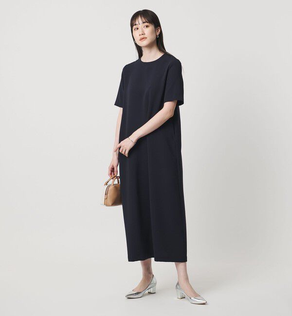 UNITED ARROWS「Drapy ショートスリーブ ワンピース ‐ウォッシャブル‐」|ワンピース|