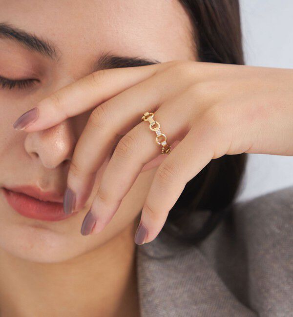 UNITED ARROWS green label relaxing「＜EO＞FANCY チェーンリング」|ピアス|GOLD