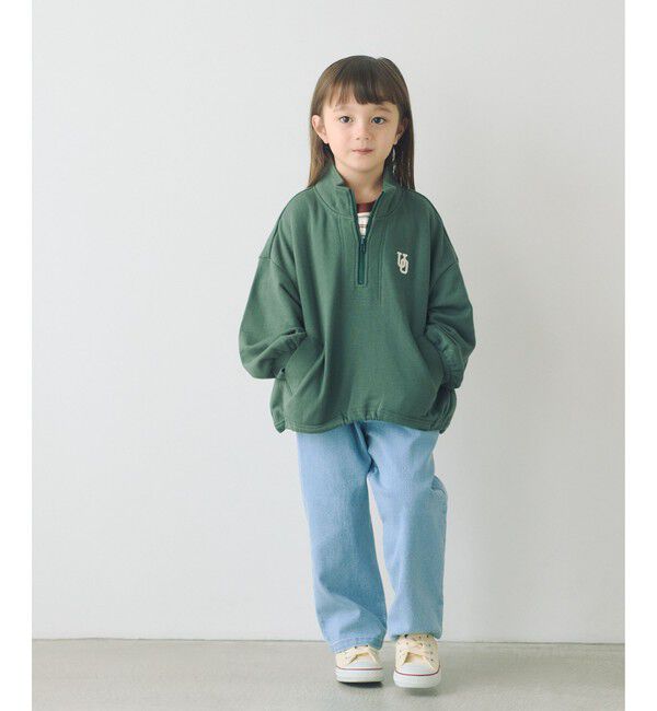 UNITED ARROWS green label relaxing「ストレッチデニム ストレートパンツ / キッズ  100cm-160cm - ストレッチ -」|デニム|