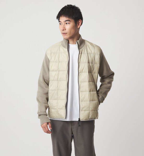 UNITED ARROWS green label relaxing「＜TAION＞ニット スリーブ ダウンジャケット」|ダウン|LT.GRAY