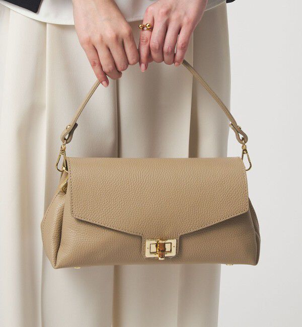 UNITED ARROWS green label relaxing「＜MARCO BIANCHINI＞フラップバッグ / ワンハンドル」|ショルダー・メッセンジャー|BEIGE