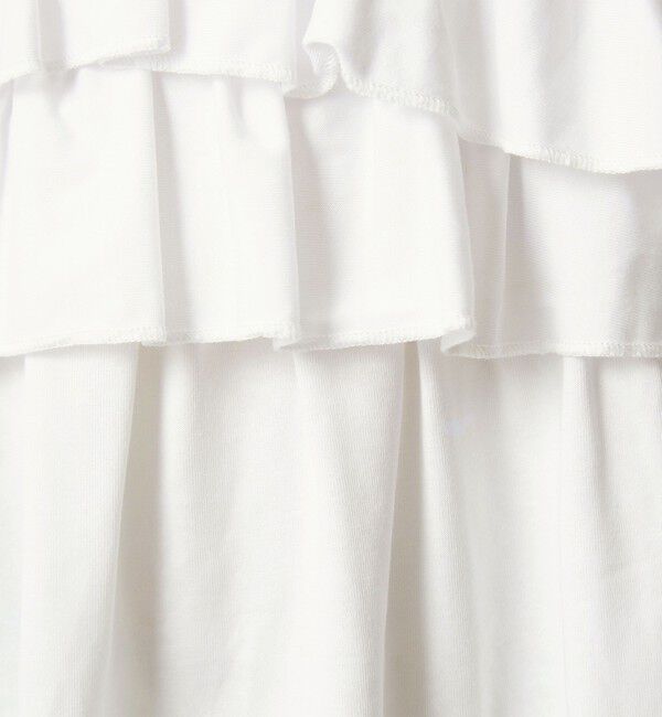 UNITED ARROWS green label relaxing「【WEB限定】＜at ease＞フロント フリル プルオーバー カットソー」|Tシャツ・カットソー|