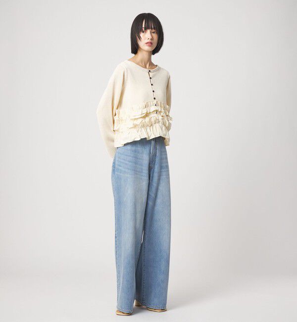 EMMEL REFINES「＜EMMEL REFINES＞EM ドッキングフリル 2WAY ニット」|ニット・セーター|