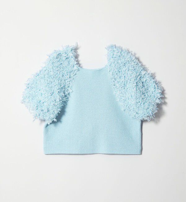 EMMEL REFINES「＜EMMEL REFINES＞EM HW テープヤーン ショートスリーブ ニット」|ニット・セーター|