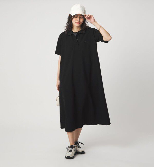 UNITED ARROWS green label relaxing「【別注】＜LACOSTE＞ポロドレス」|ワンピース|BLACK