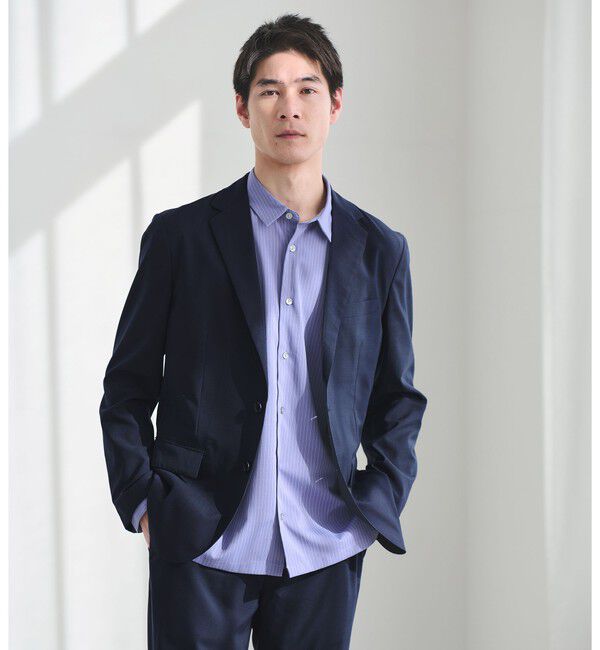 UNITED ARROWS green label relaxing「ウォッシャブル トロ ナロー ジャケット -ストレッチ-」|テーラードジャケット|NAVY