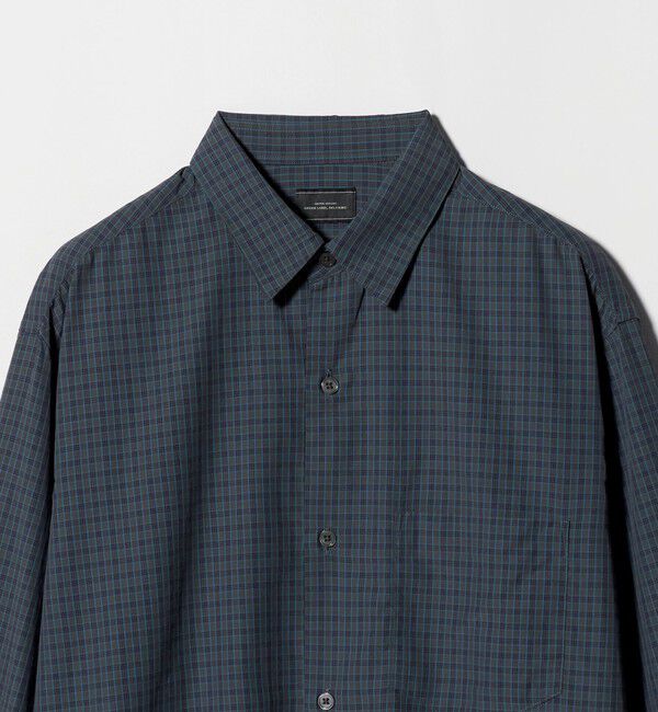UNITED ARROWS green label relaxing「ナイロン コットン チェック ジャストルーズ 長袖 シャツ」|シャツ・ブラウス|
