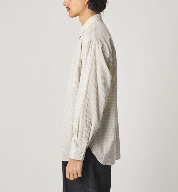 STEVEN ALAN「＜Steven Alan＞ オーガニックコットン ドビー チェック レギュラーカラー シャツ LOOSE」|シャツ・ブラウス|