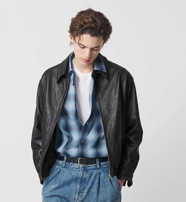 BEAUTY&YOUTH UNITED ARROWS「ラブ レザー バルーン ジャケット」|その他|BLACK