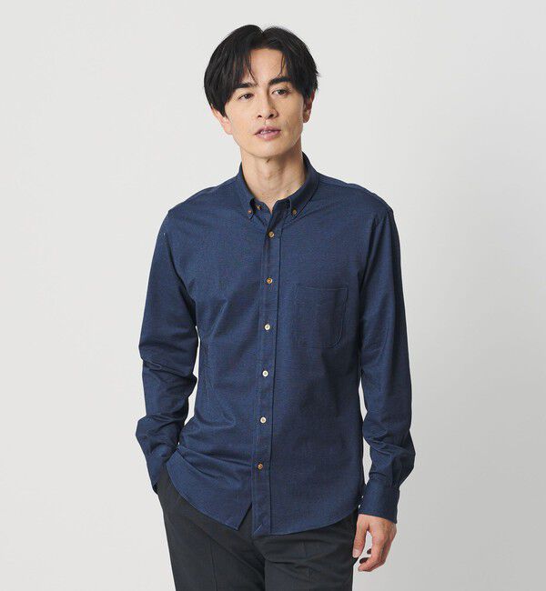 BEAUTY&YOUTH UNITED ARROWS「クイック ストレッチ シャンブレー ボタンダウン シャツ SLIM型 吸水速乾 」|シャツ・ブラウス|