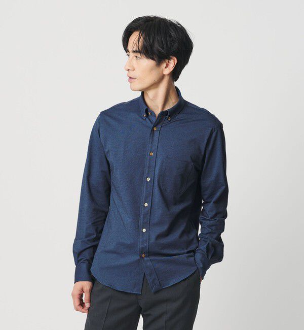 BEAUTY&YOUTH UNITED ARROWS「クイック ストレッチ シャンブレー ボタンダウン シャツ SLIM型 吸水速乾 」|シャツ・ブラウス|