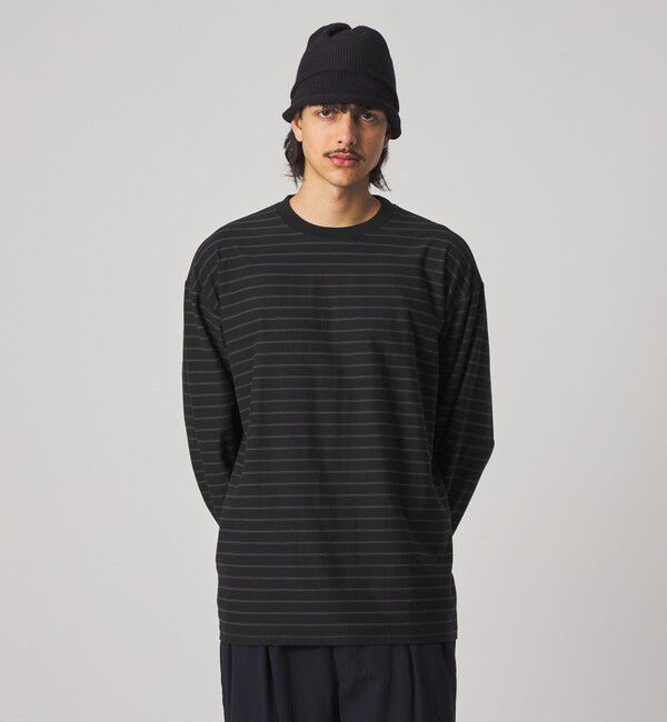 STEVEN ALAN「＜Steven Alan＞ オーガニックコットン アソート ボーダー ロングスリーブ Tシャツ BOLD」|Tシャツ・カットソー|