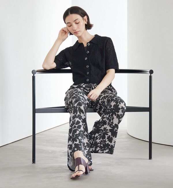 BEAUTY&YOUTH UNITED ARROWS「ノットヤーンニット ハーフスリーブ シャツ カーディガン ウォッシャブル」|カーディガン|