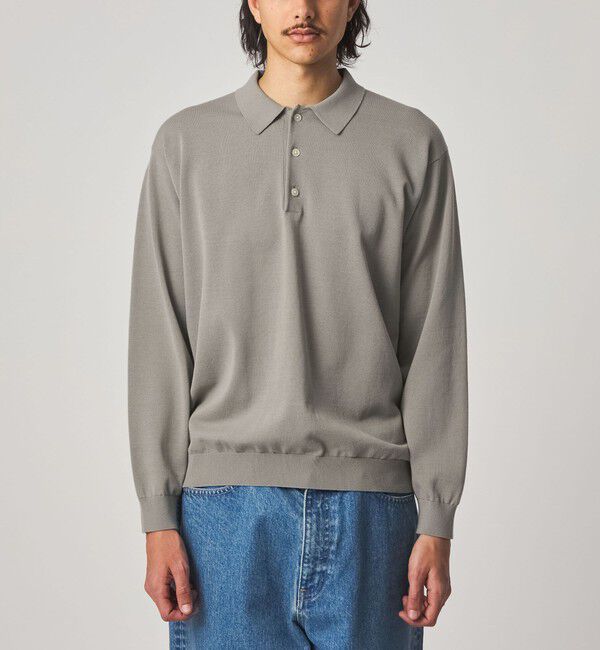 STEVEN ALAN「＜Steven Alan＞ ハイツイスト  3B ニットポロシャツ NARROW」|ニット・セーター|