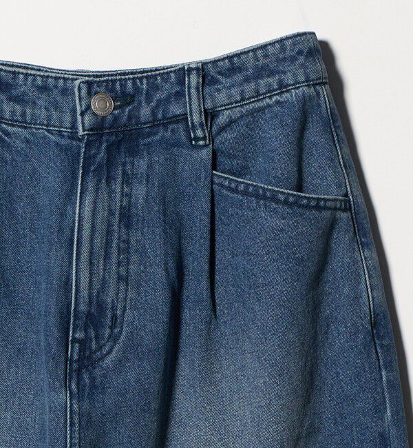 BEAUTY&YOUTH UNITED ARROWS「【WEB限定】タックワイド デニムパンツ」|デニム|