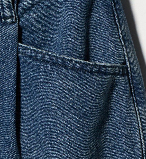 BEAUTY&YOUTH UNITED ARROWS「【WEB限定】タックワイド デニムパンツ」|デニム|