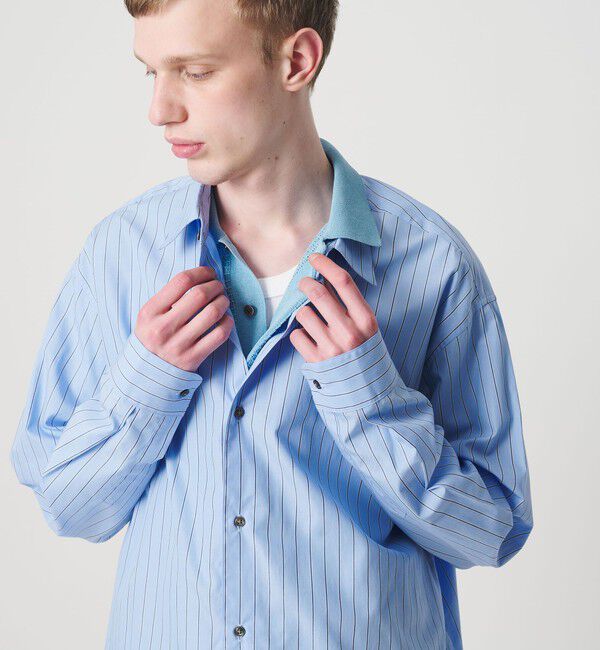 MONKEY TIME「コットン クロップド シャツ」|シャツ・ブラウス|