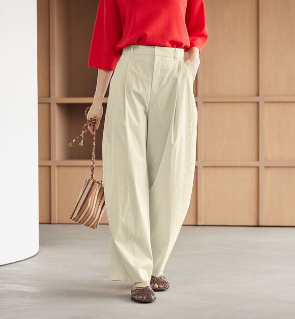 BEAUTY&YOUTH UNITED ARROWS「タックカーブパンツ ウォッシャブル 接触冷感」|その他|