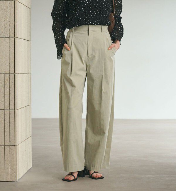 BEAUTY&YOUTH UNITED ARROWS「タックカーブパンツ ウォッシャブル 接触冷感」|その他|