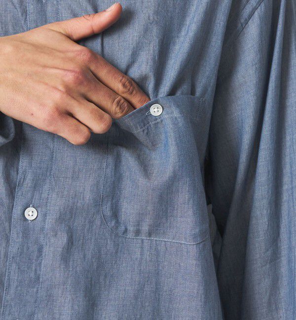 STEVEN ALAN「＜Steven Alan＞ シアーデニム レギュラーカラー シャツ LOOSE」|シャツ・ブラウス|