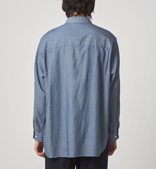 STEVEN ALAN「＜Steven Alan＞ シアーデニム レギュラーカラー シャツ LOOSE」|シャツ・ブラウス|