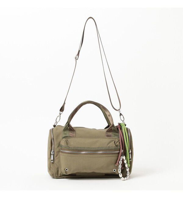 Ray BEAMS 「CONTROL FREAK / ミリタリー チャーム ボストン バッグ」|ボストンバッグ|