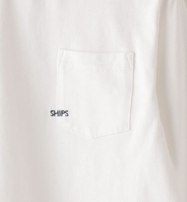 SHIPS KIDS「【WEB限定】SHIPS KIDS:100～160cm / ＜家族おそろい＞SHIPS マイクロロゴ ロングスリーブ TEE」|Tシャツ・カットソー|