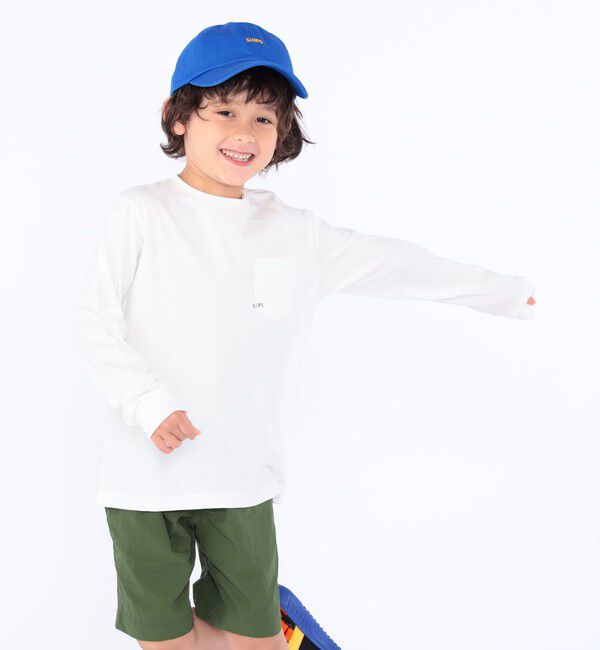 SHIPS KIDS「【WEB限定】SHIPS KIDS:100～160cm / ＜家族おそろい＞SHIPS マイクロロゴ ロングスリーブ TEE」|Tシャツ・カットソー|